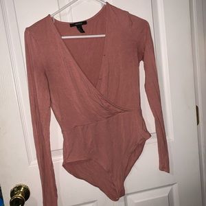Pink Forever21 Bodysuit